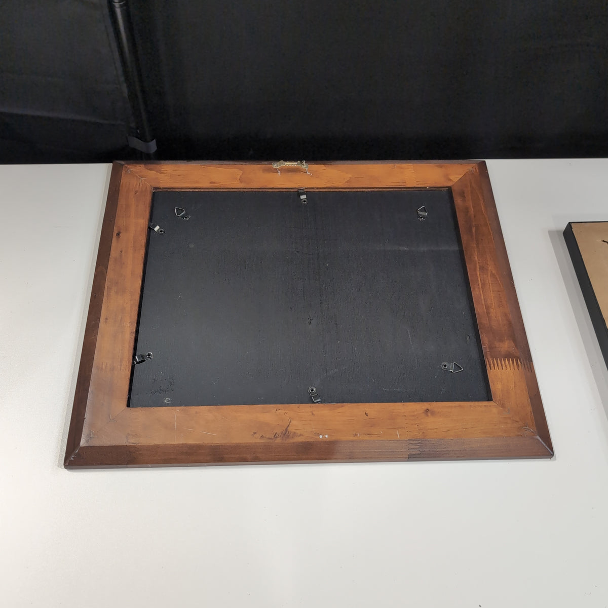Rustic Dark Brown Picture frame with Landscape Art