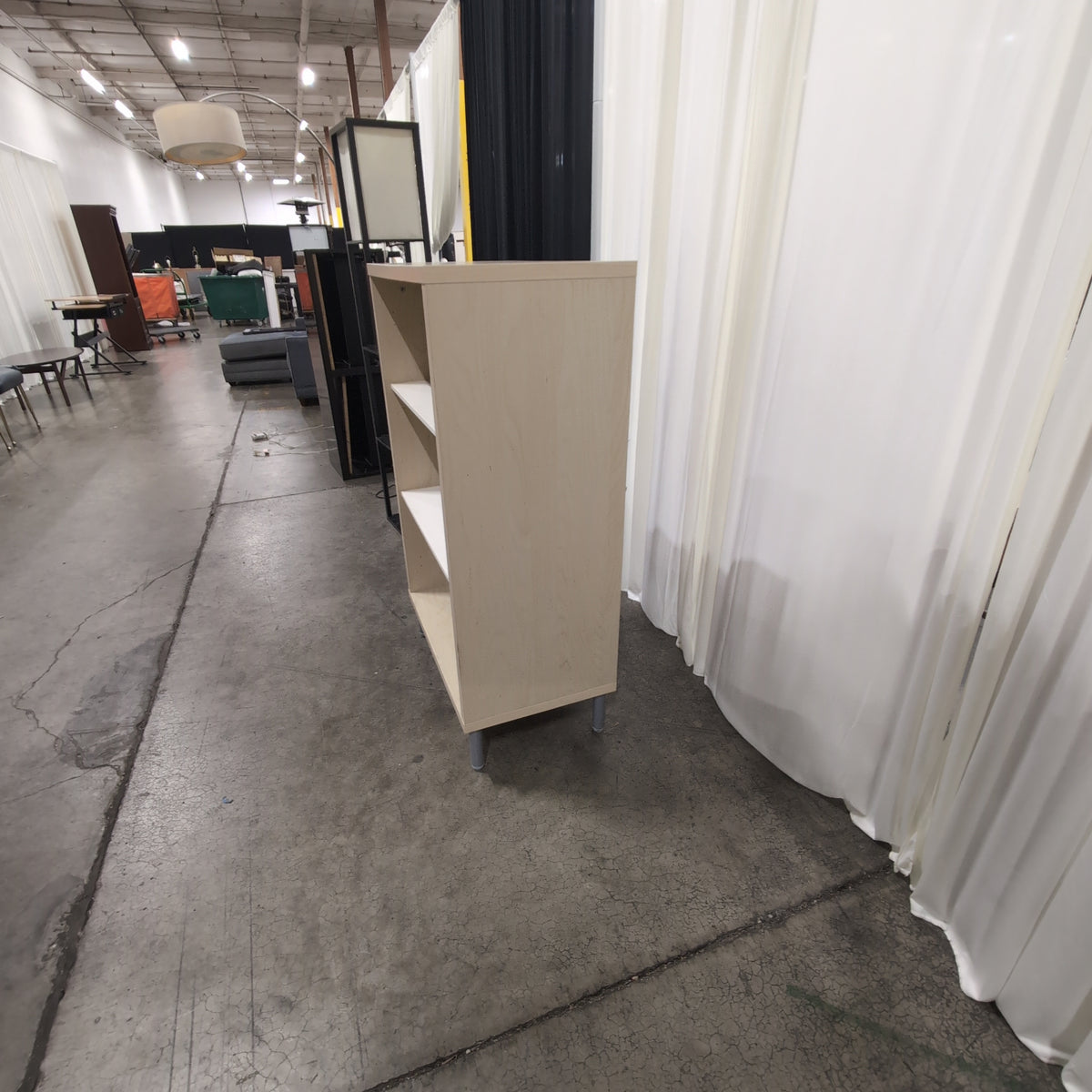 Gather Blonde Wood Two-Shelf Bookcase