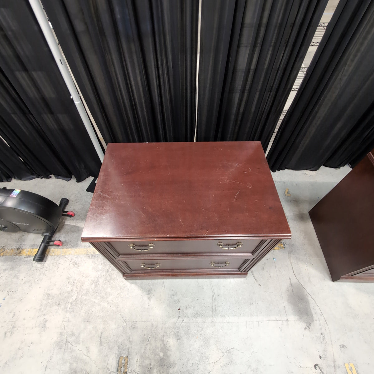 Hekman-Cherry Finish Two-Drawer Wood Filing Cabinet