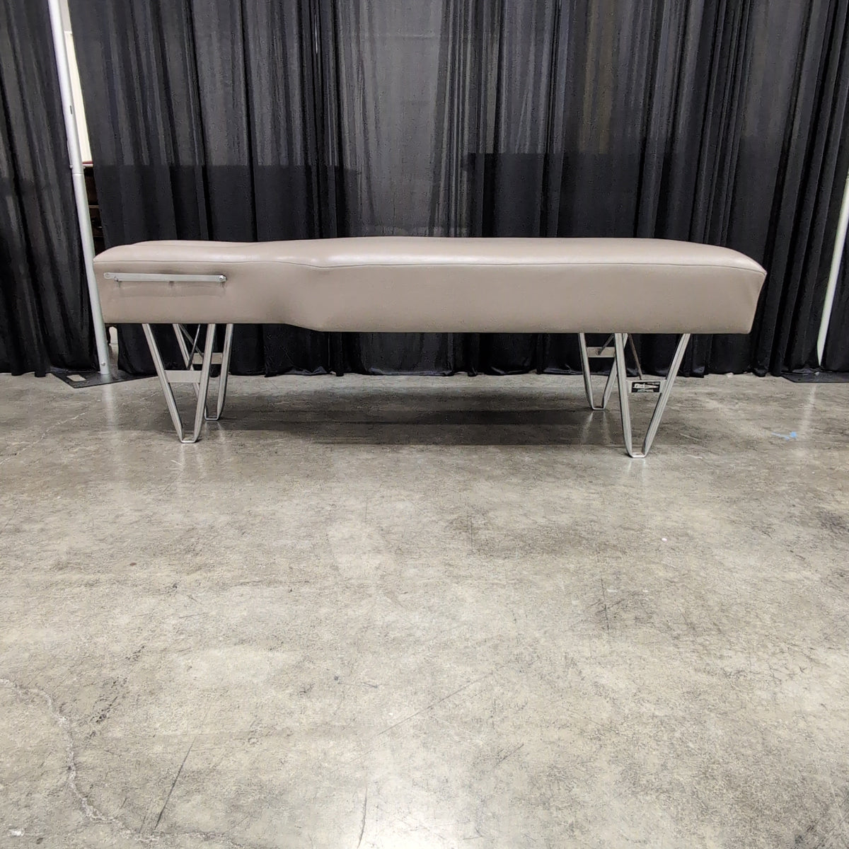 Neutral Light Gray Portable Massage Table with Face Cradle