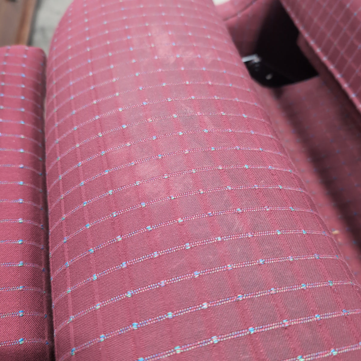 Mauve Wingback Recliner with Cabriole Legs