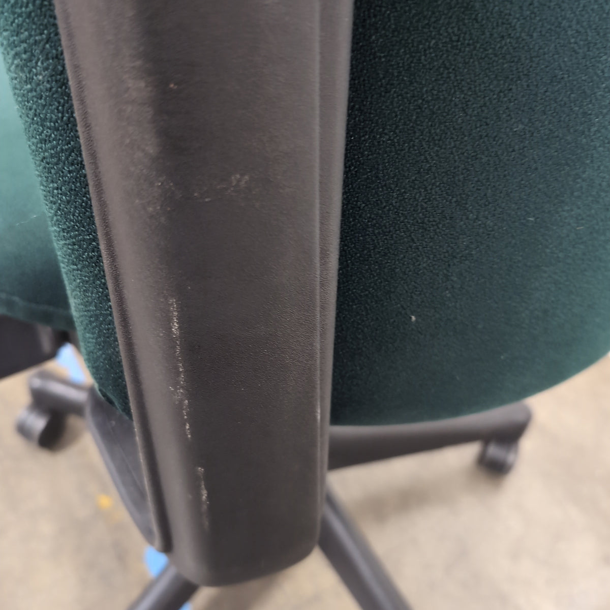 Dark Teal Fabric Swivel Office Chair