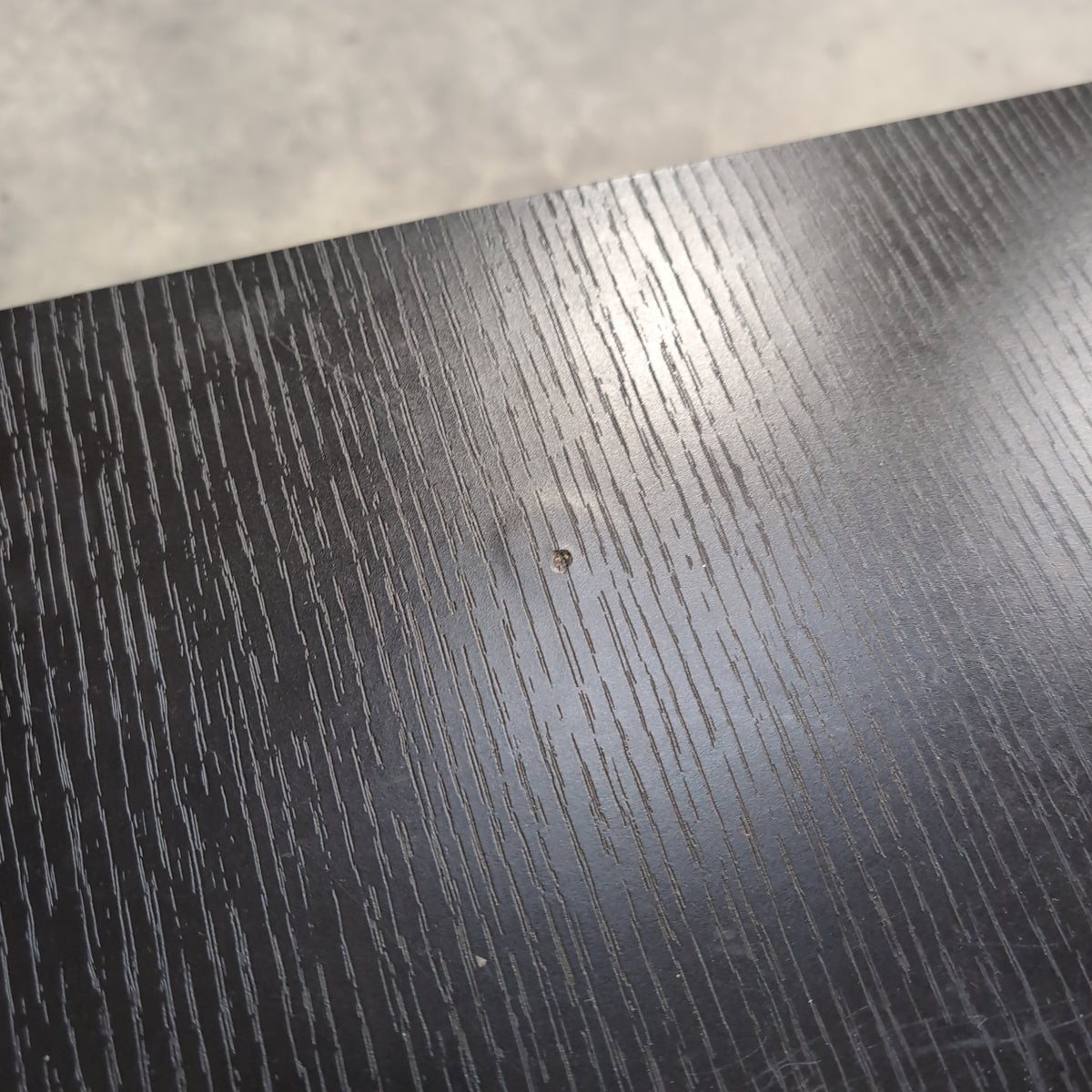 Dark Textured Wood Look Coffee Table with Drawers