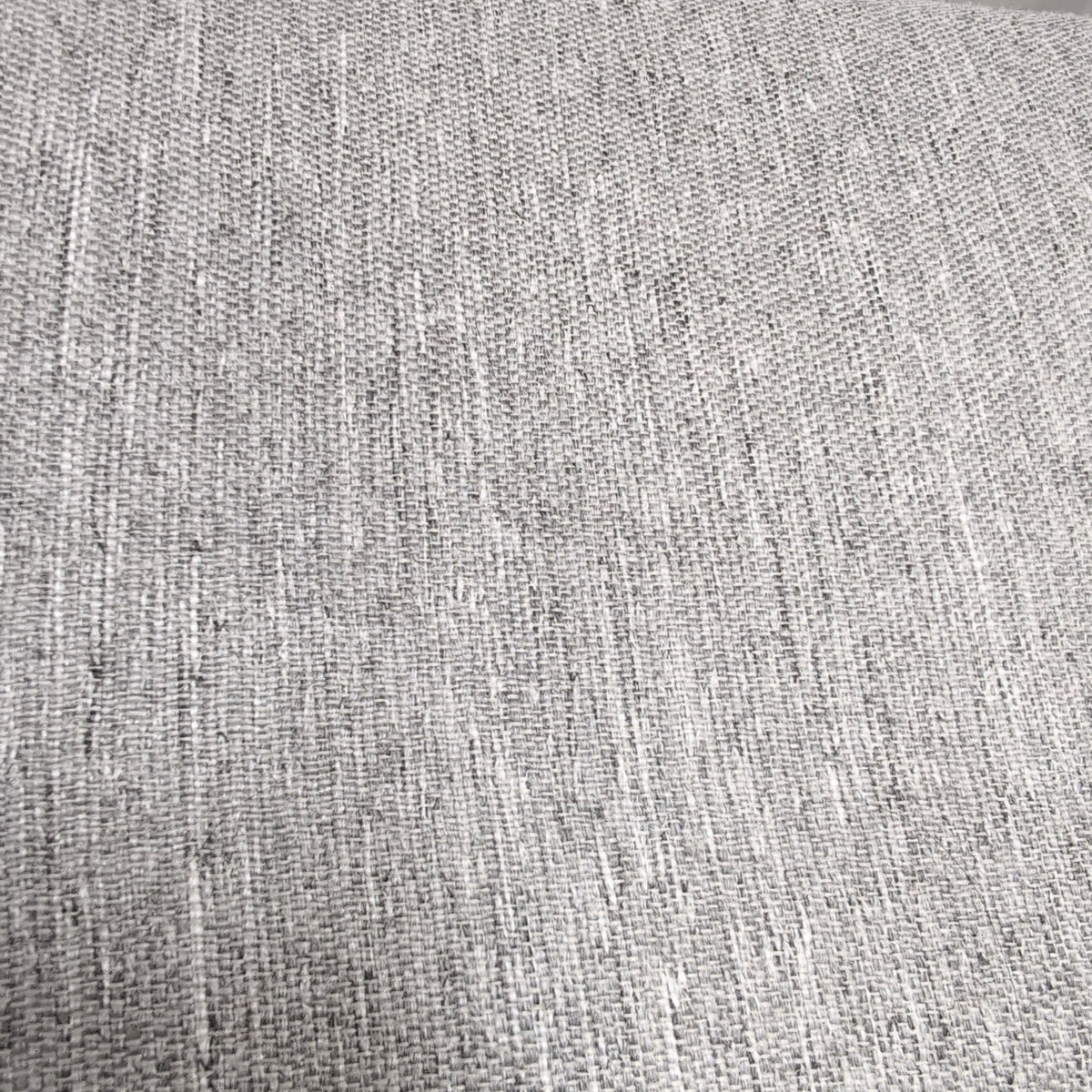 Modern Light Grey Fabric Loveseat with Track Arms