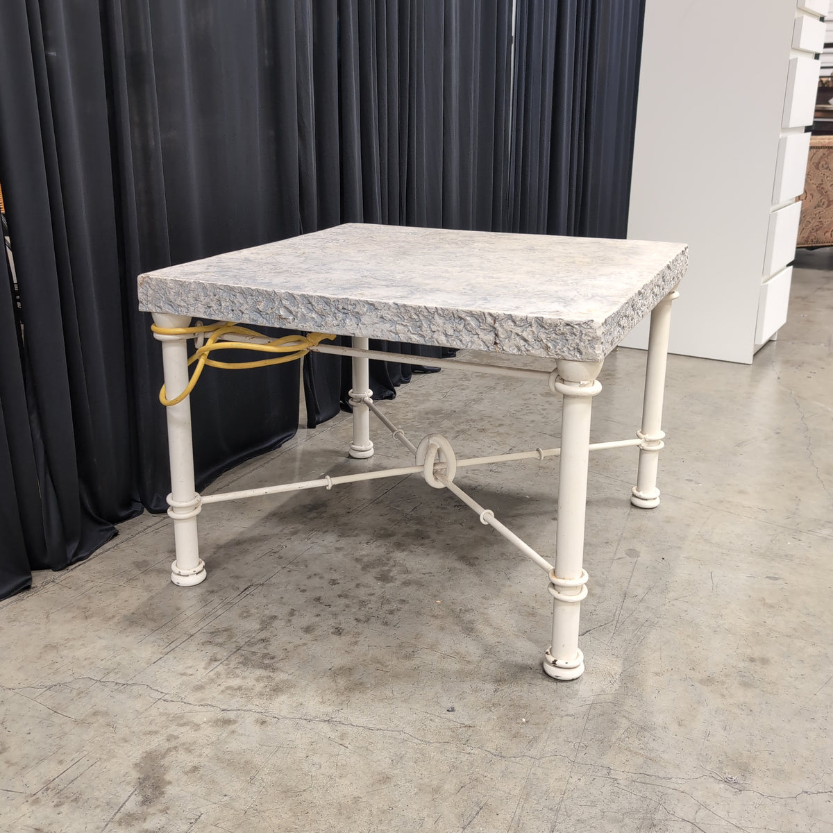 Grey Mottled Stone Top Coffee Table