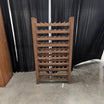 Medium Brown Wood 50-Bottle Wine Rack