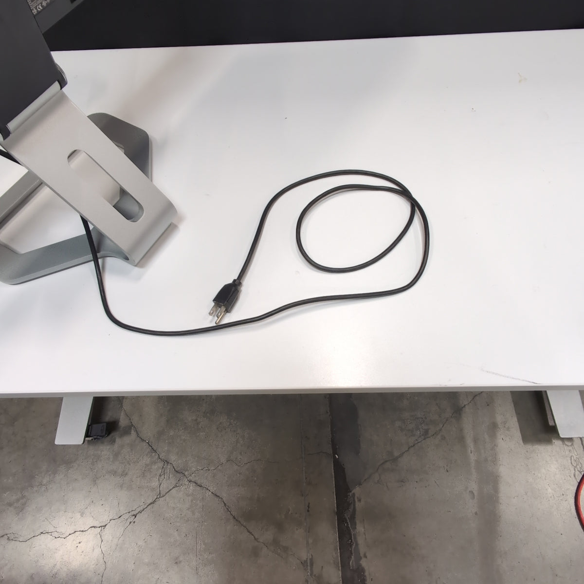 Black HD Display Computer Monitor with Silver Stand