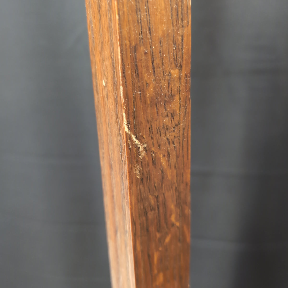Traditional Dark Wood Coat Rack with Metal Hooks