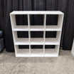 White Wood Composite Nine-Cube Bookcase