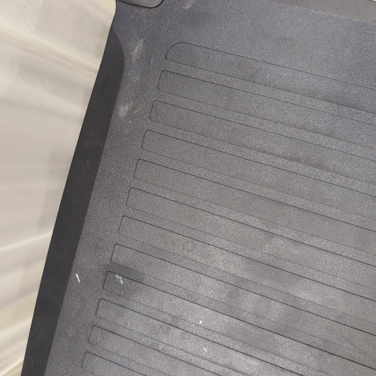 Black Three-Tier Plastic Rolling Cart