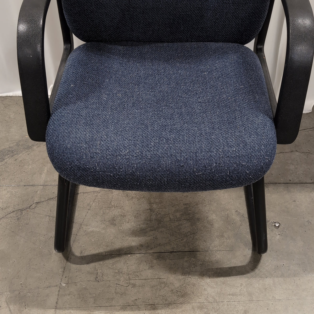 Navy Blue Fabric Office Guest Chair