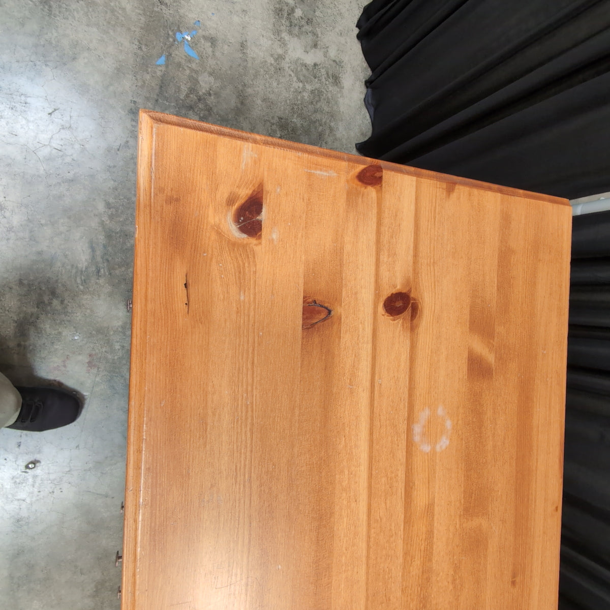 Natural Pine Finish Nine-Drawer Dresser