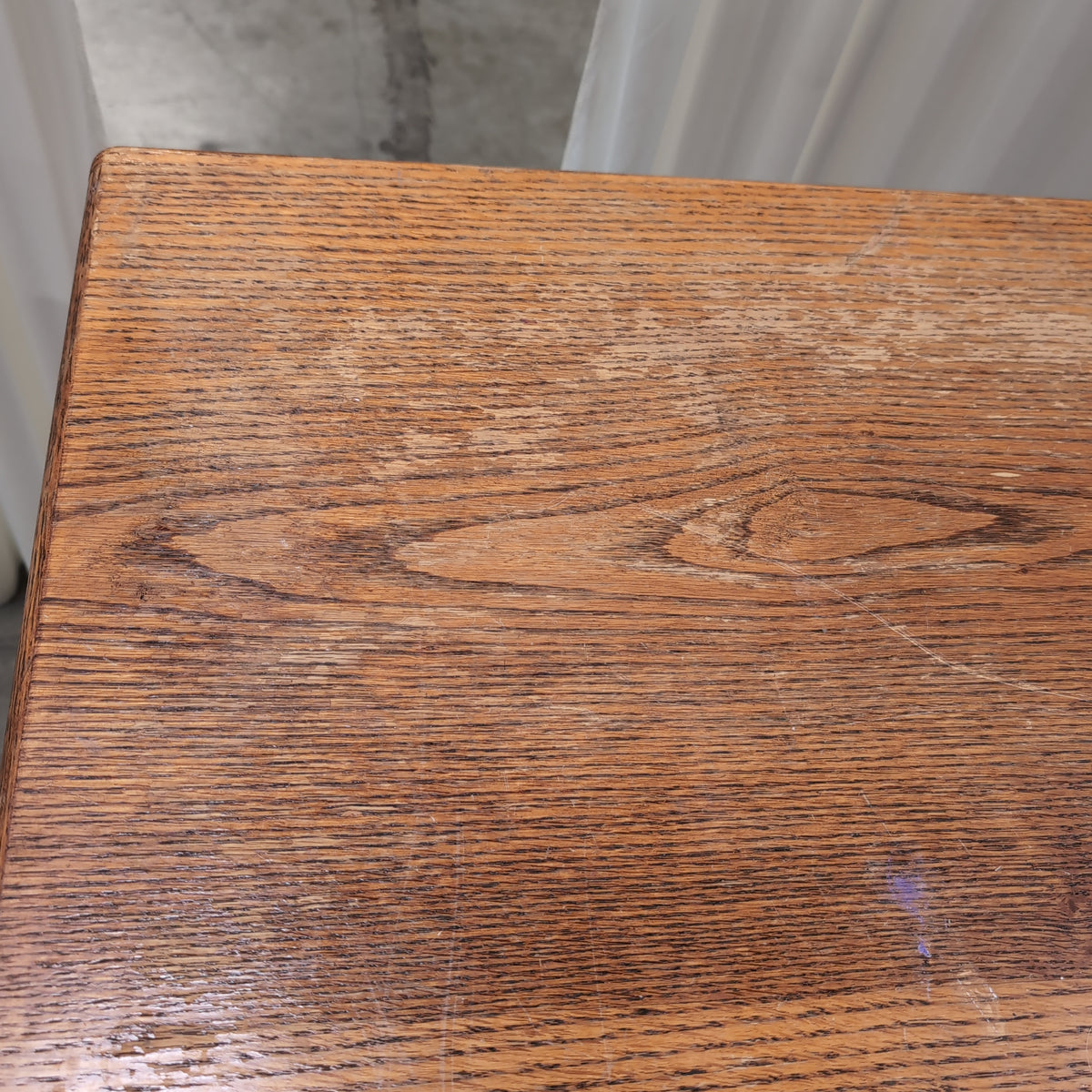 Two-Tone Hardwood Pedestal Desk with File Dividers