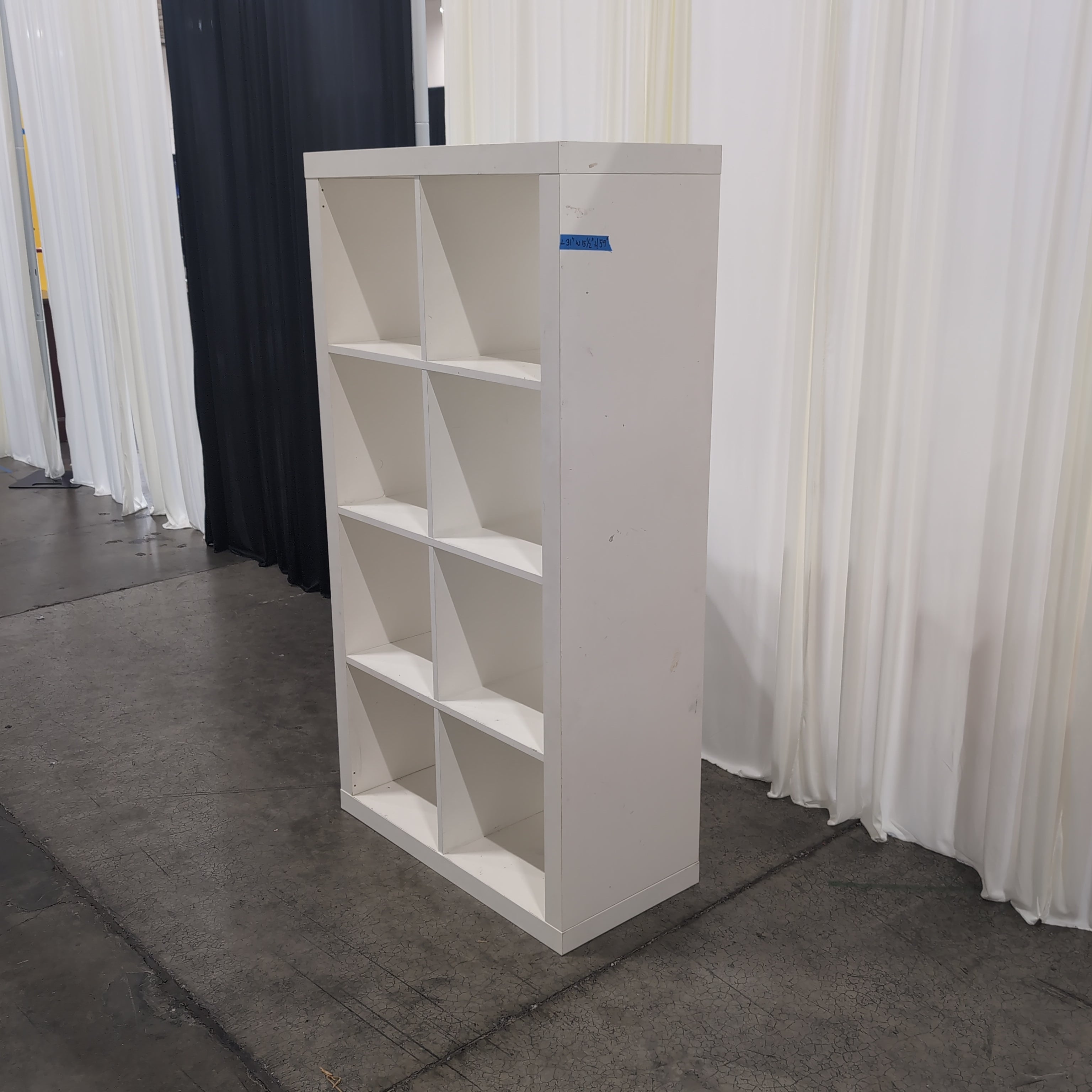 White Eight-Cube Storage Bookcase