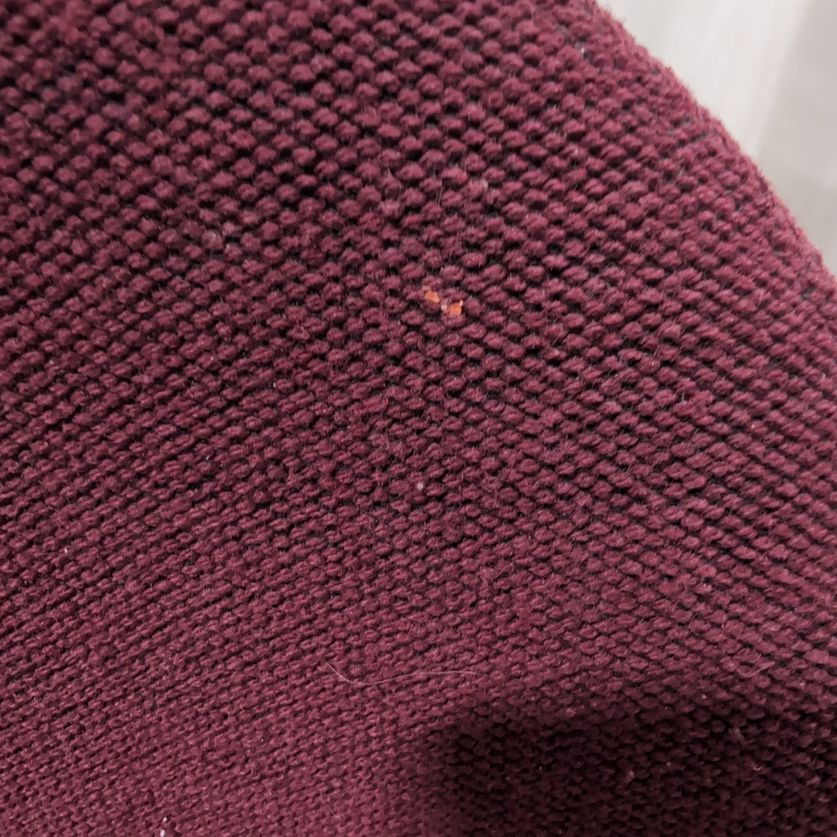 Dark Grey Metal Frame Office Chair in Burgundy Fabric