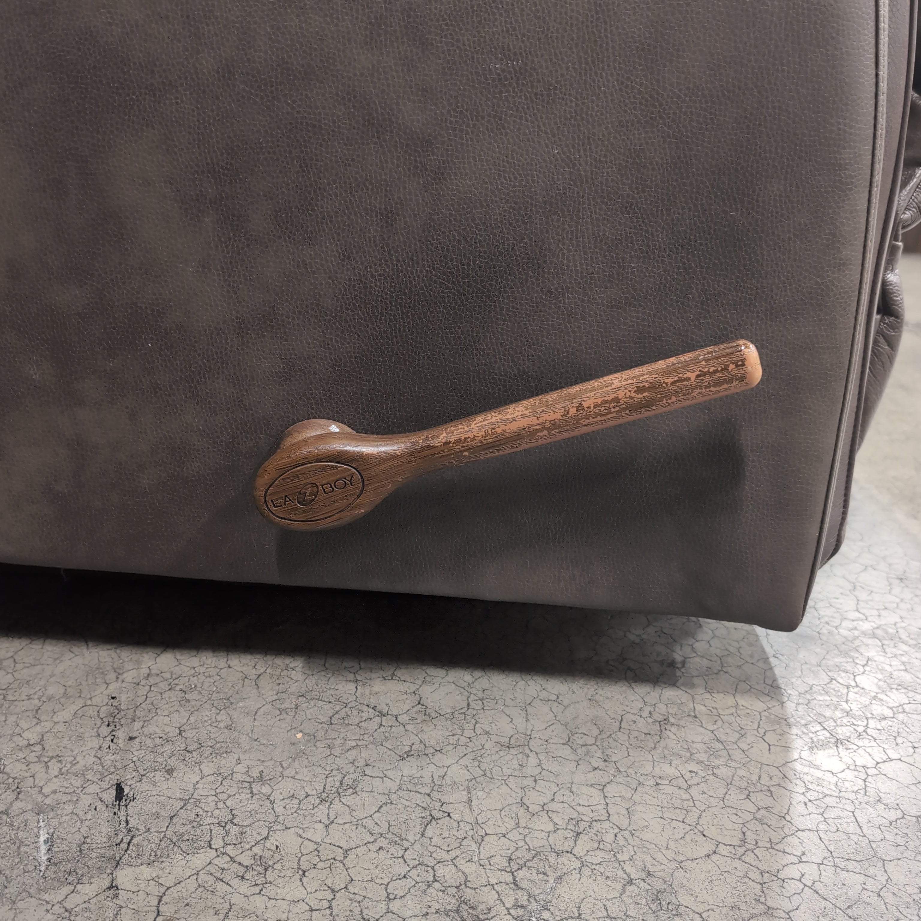 La-Z-Boy Taupe Recliner in Leather