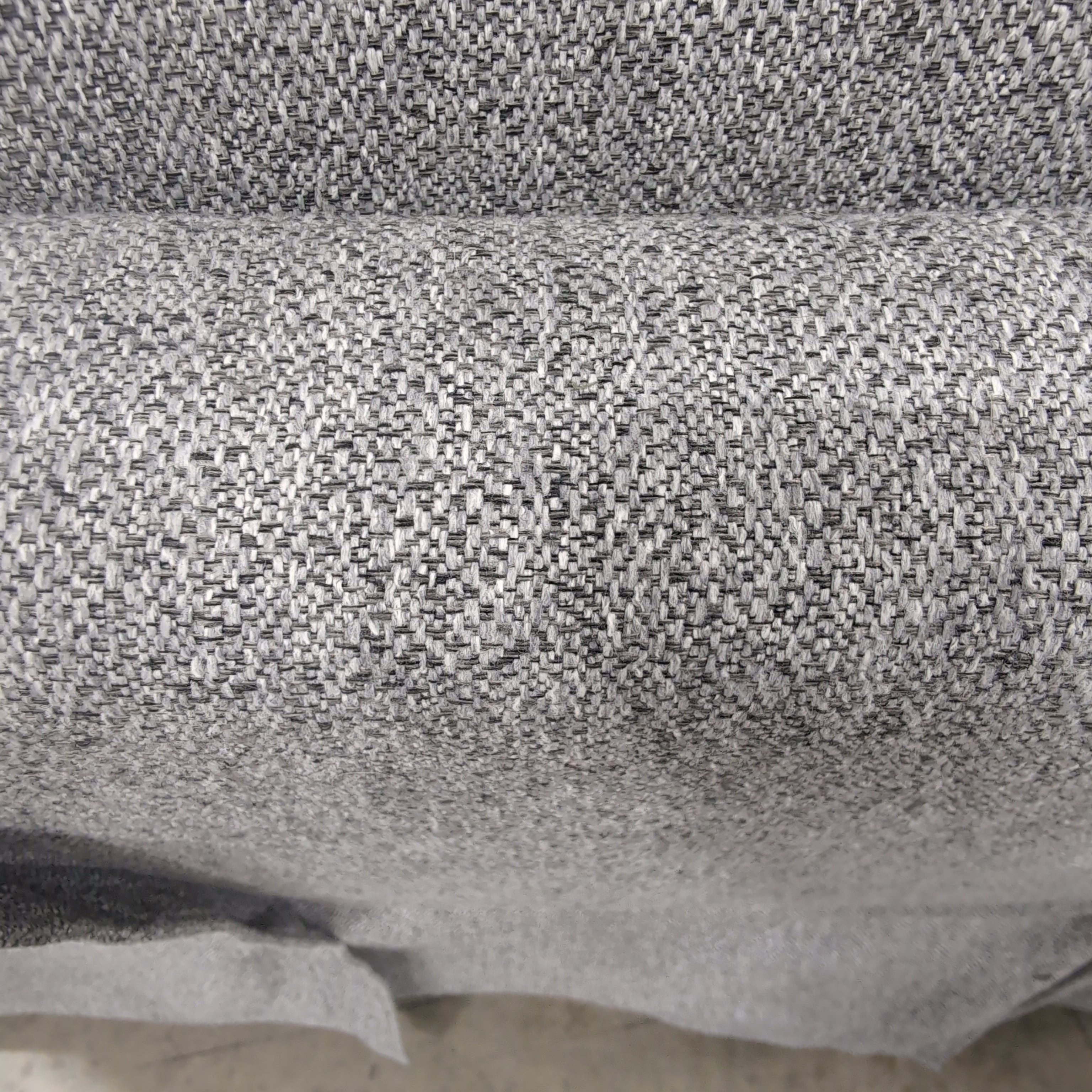 Grey Fabric Reclining Couch with Power Controls