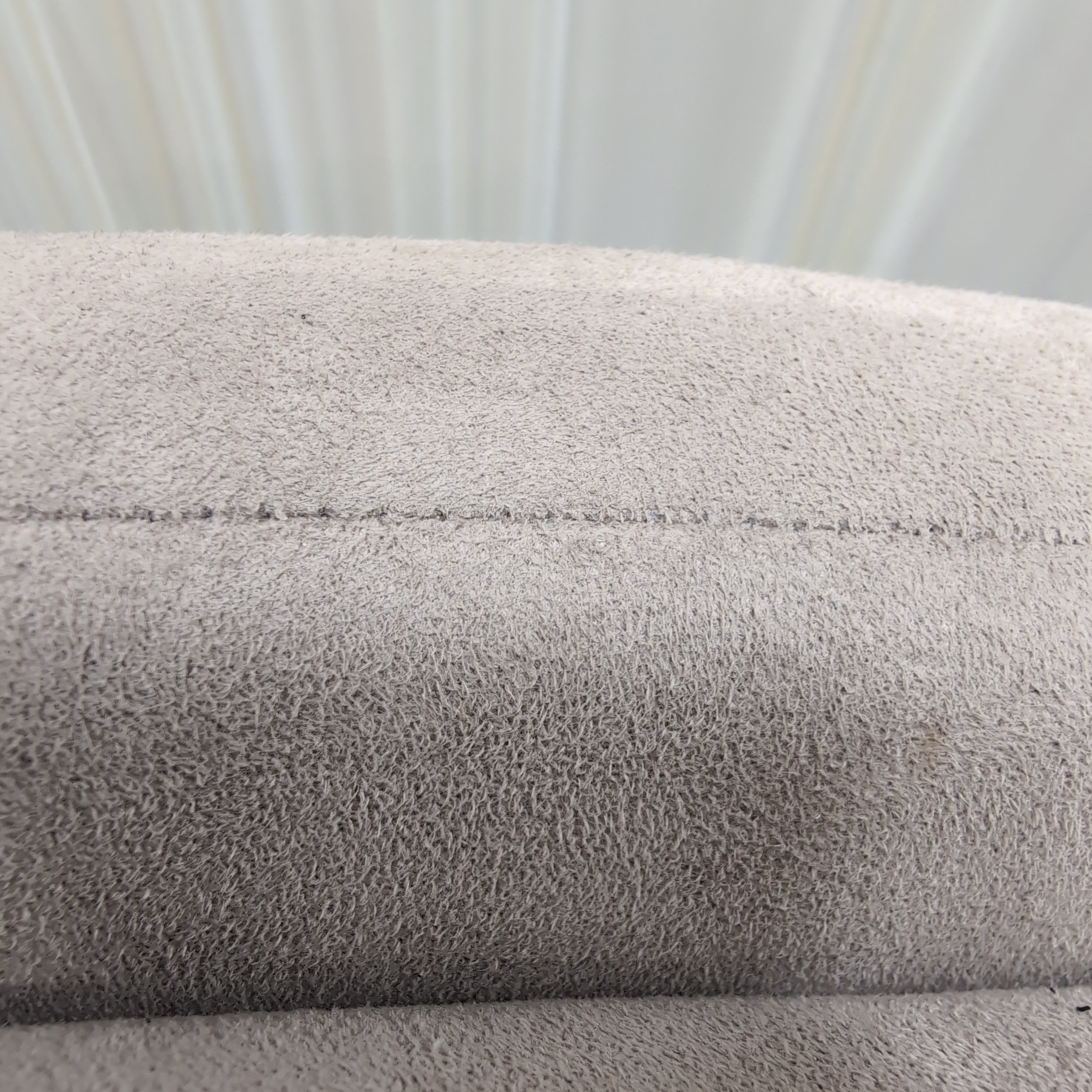 Plush Light Beige Three-Cushion Couch