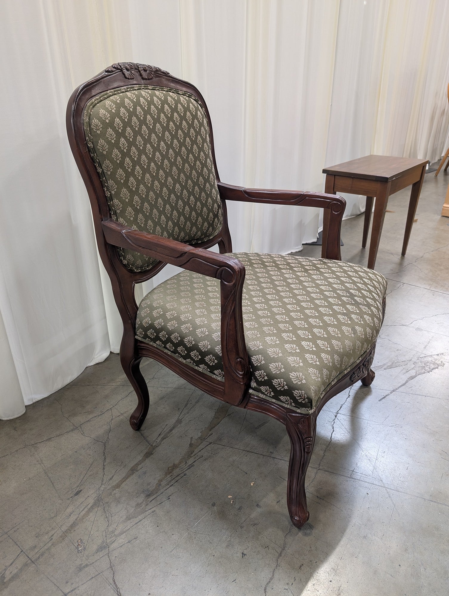 Ashley French Provincial Carved Wood Armchair