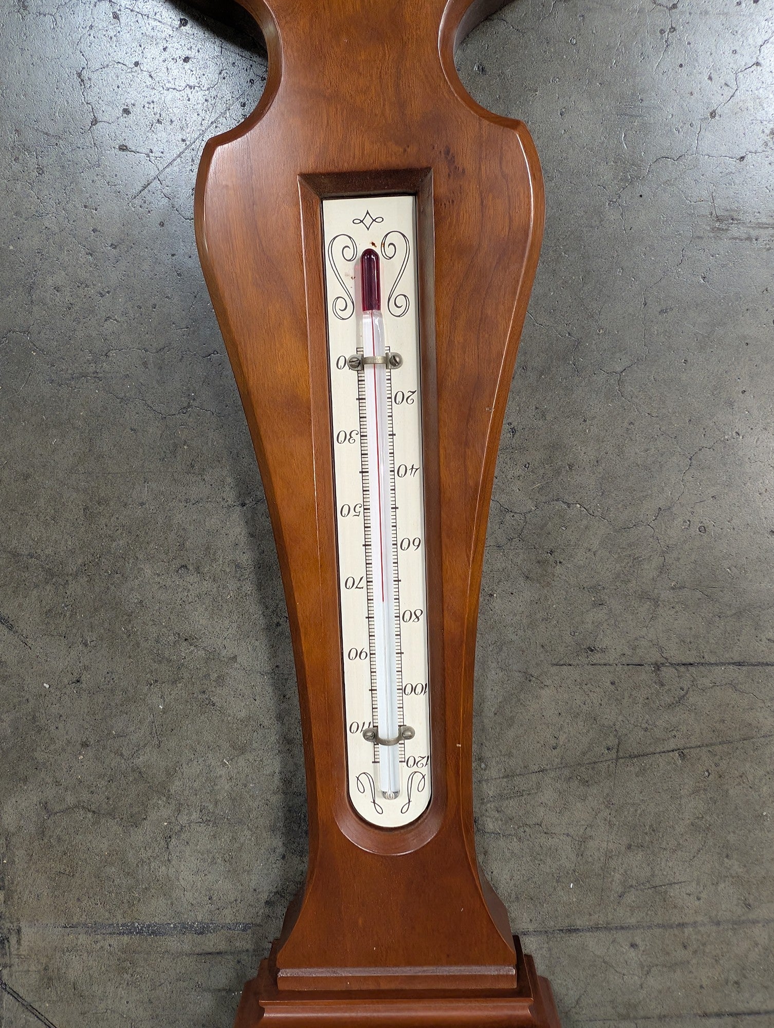 Airguide Traditional Wood Weather Station with Brass Accents