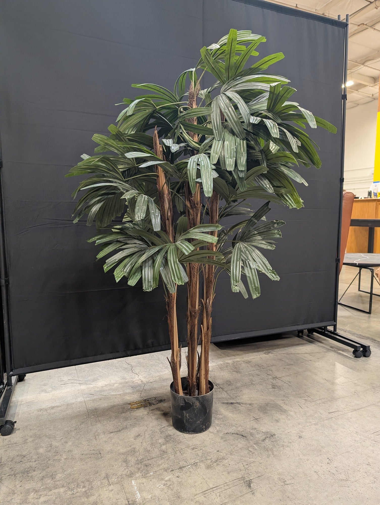 Tall Faux Lady Palm Tree Decor