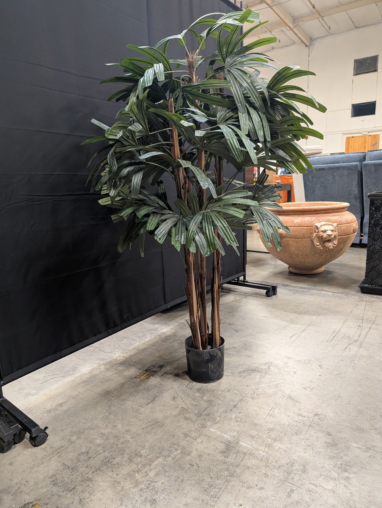 Tall Faux Lady Palm Tree Decor
