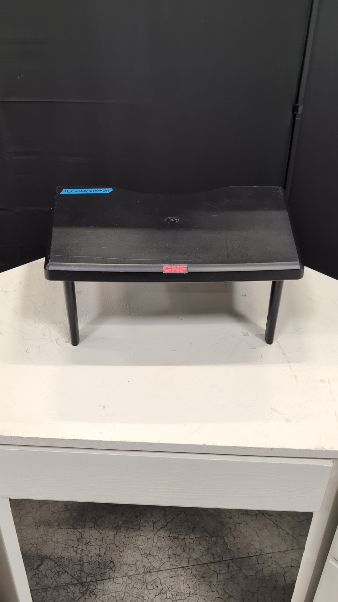 CNP Black Portable Laptop Table with Curved Front