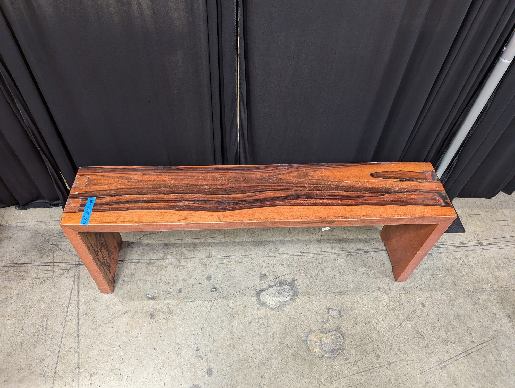 Solid Plank Waterfall Edge Console Table