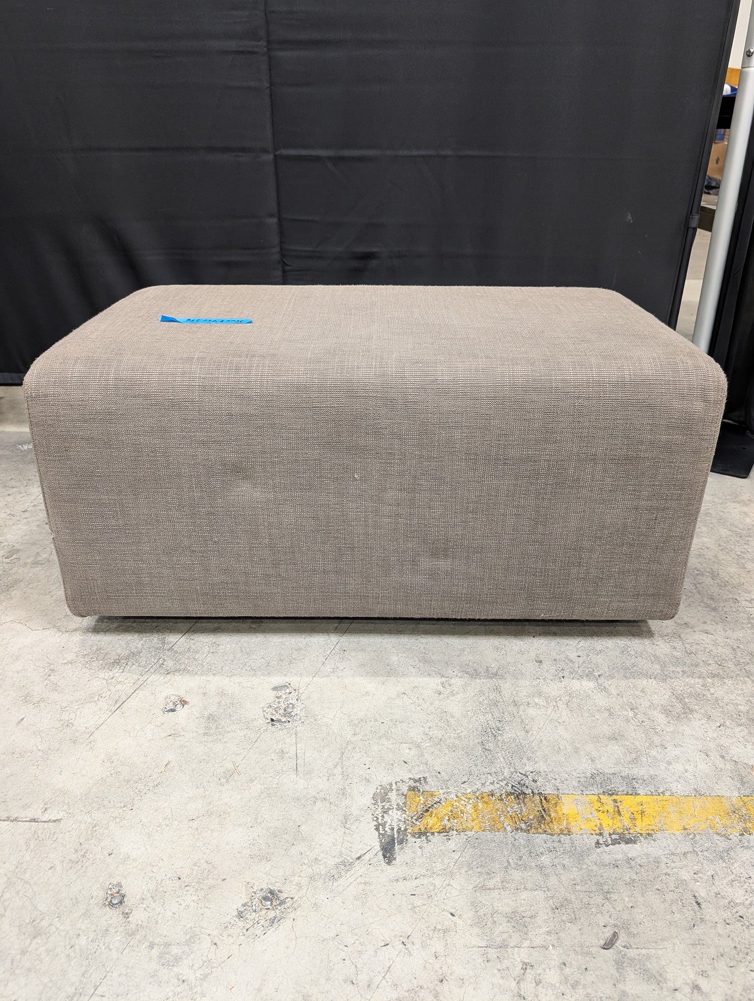Keilhauer Taupe Rectangular Upholstered Ottoman