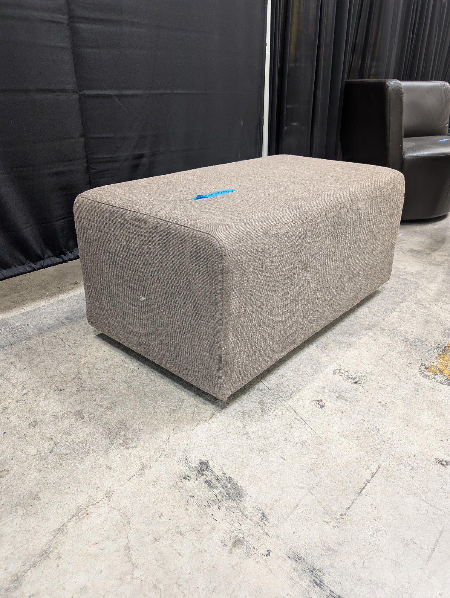 Keilhauer Taupe Rectangular Upholstered Ottoman