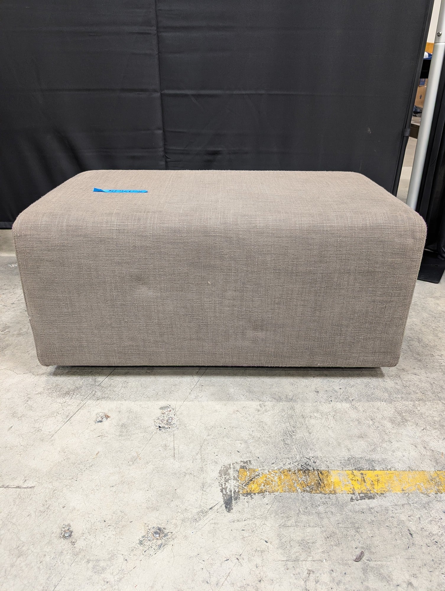 Keilhauer Taupe Rectangular Upholstered Ottoman