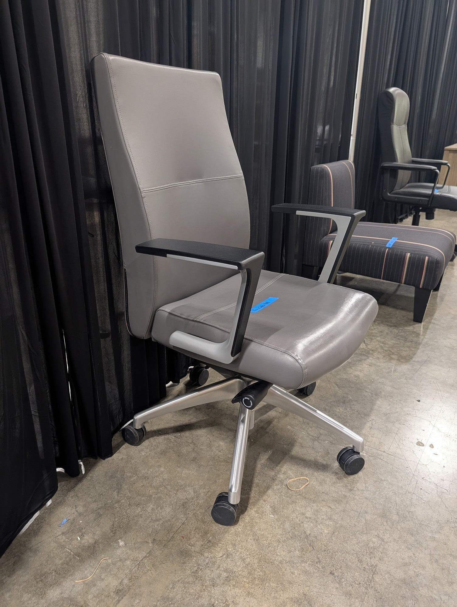 Gray High-Back Executive Office Chair