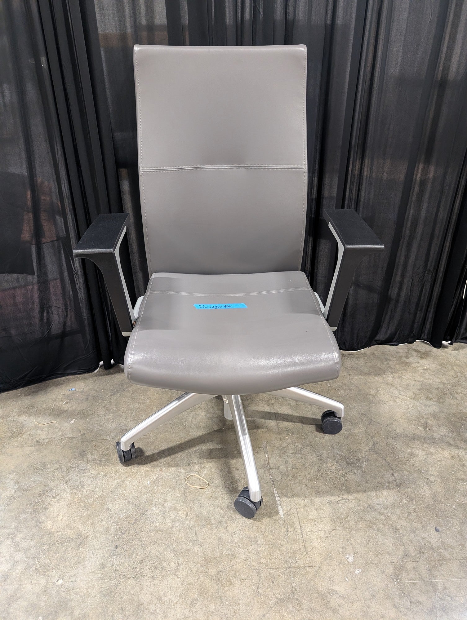 Gray High-Back Executive Office Chair