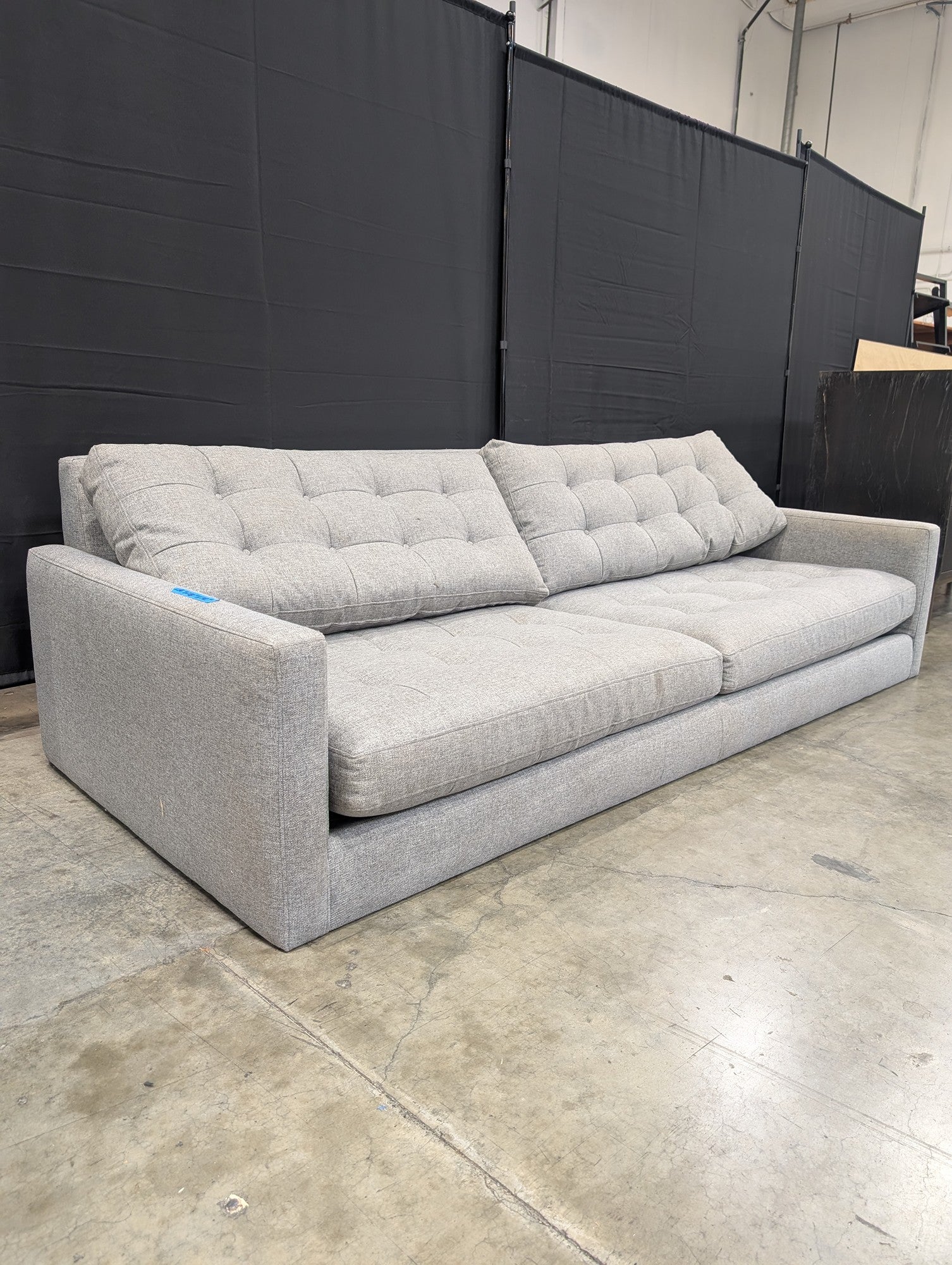 Crate&Barrel Light Grey Fabric Couch
