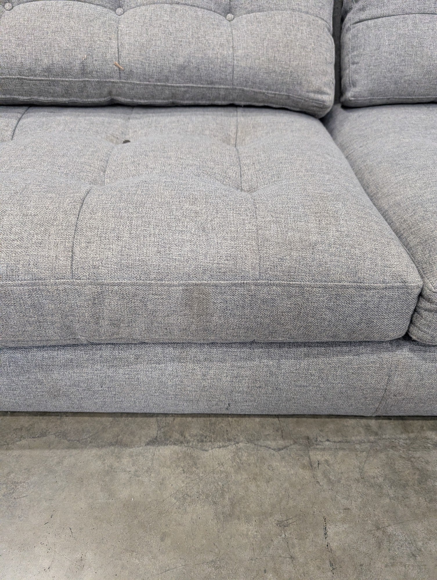 Crate&Barrel Light Grey Fabric Couch