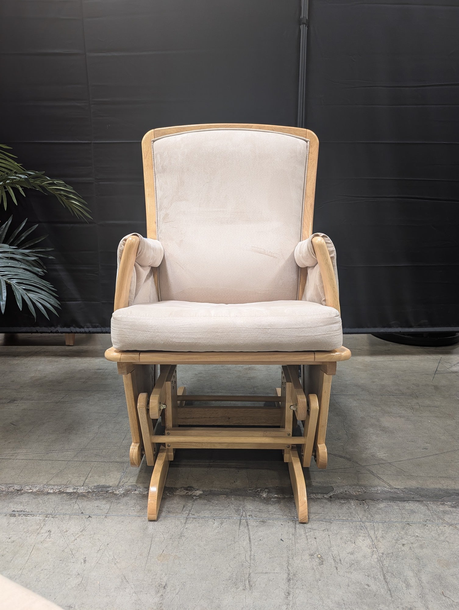 Delta Wood Nursery Glider with Ottoman