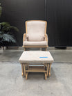 Delta Wood Nursery Glider with Ottoman
