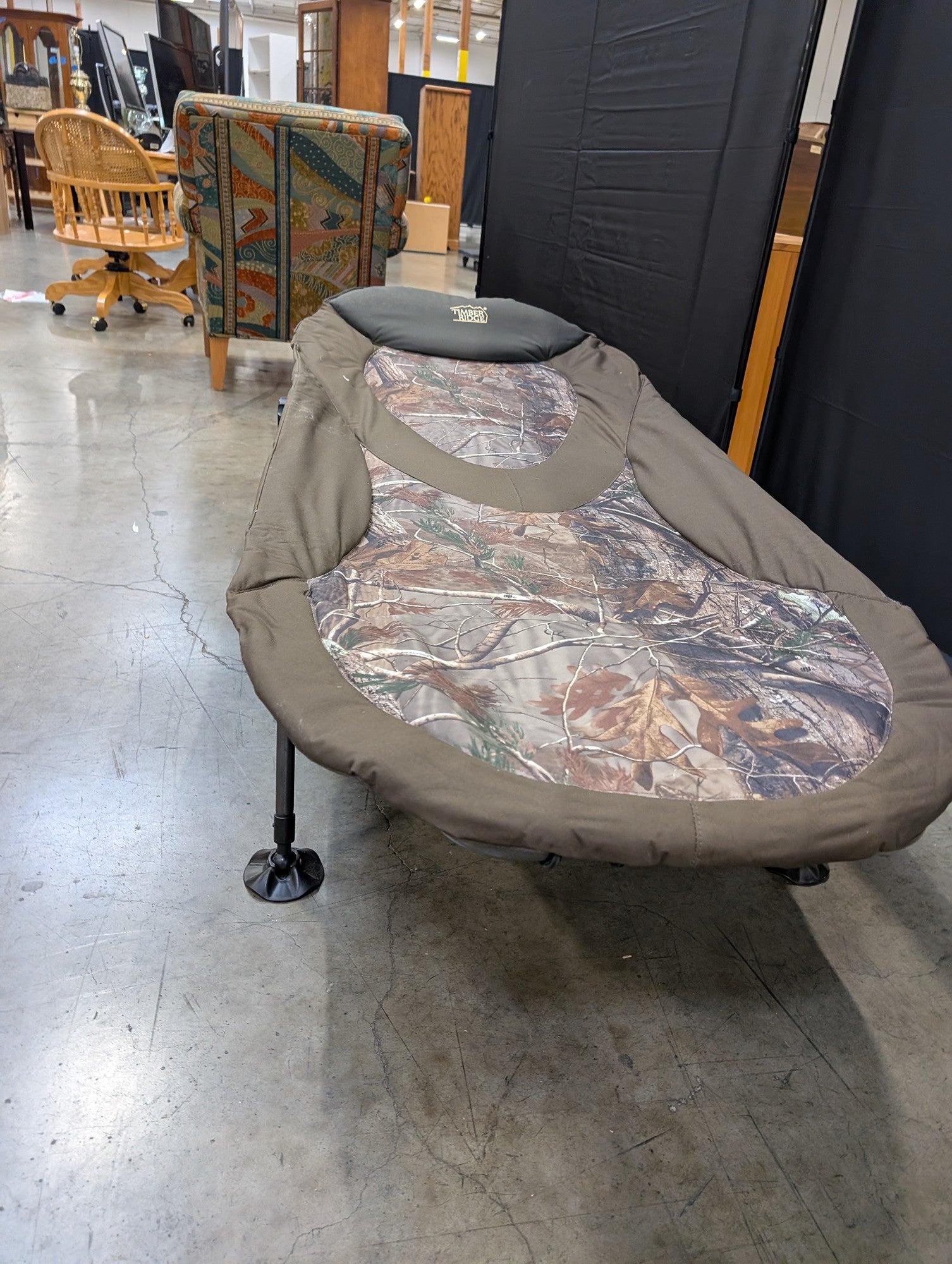 Timber Ridge Camouflage Portable Outdoor Bed Chair Adjustable Cot