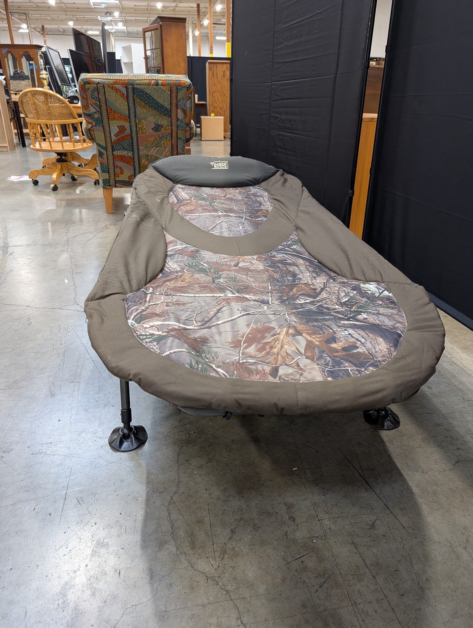 Timber Ridge Camouflage Portable Outdoor Bed Chair Adjustable Cot