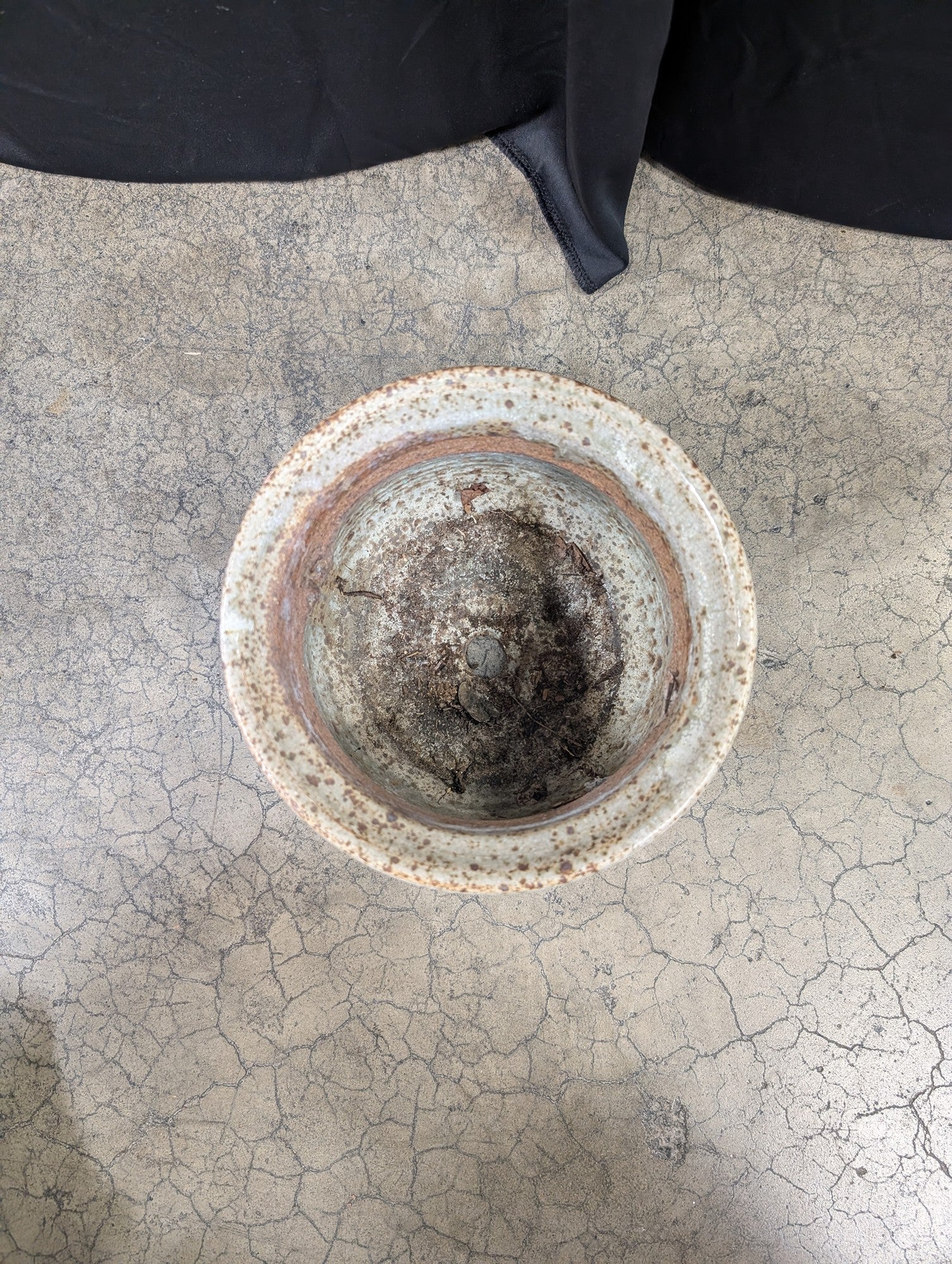 Muted Green Rustic Ceramic Planter