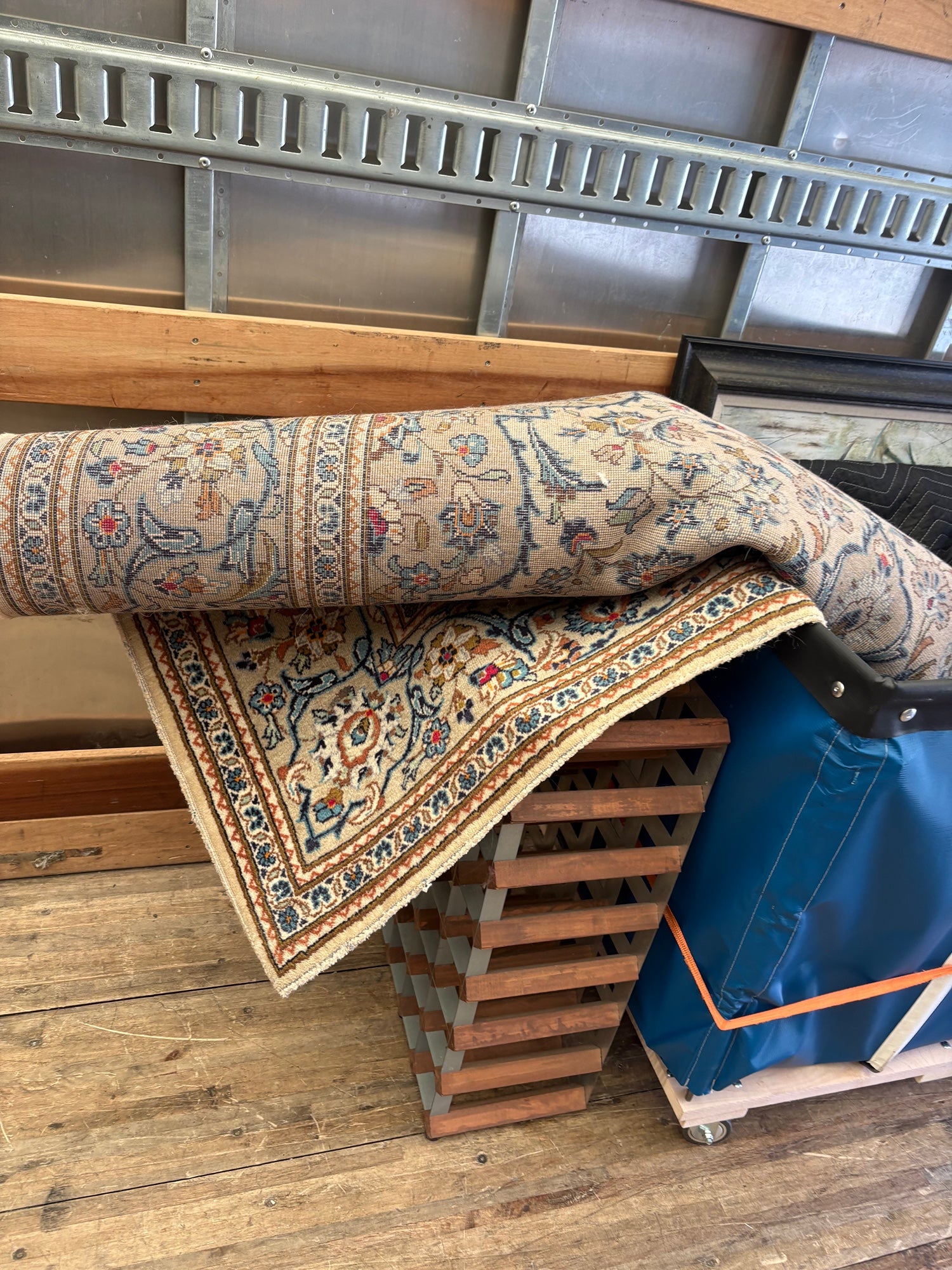 Hand-Knotted Persian Medallion Area Rug — 6'6" x 9'10"