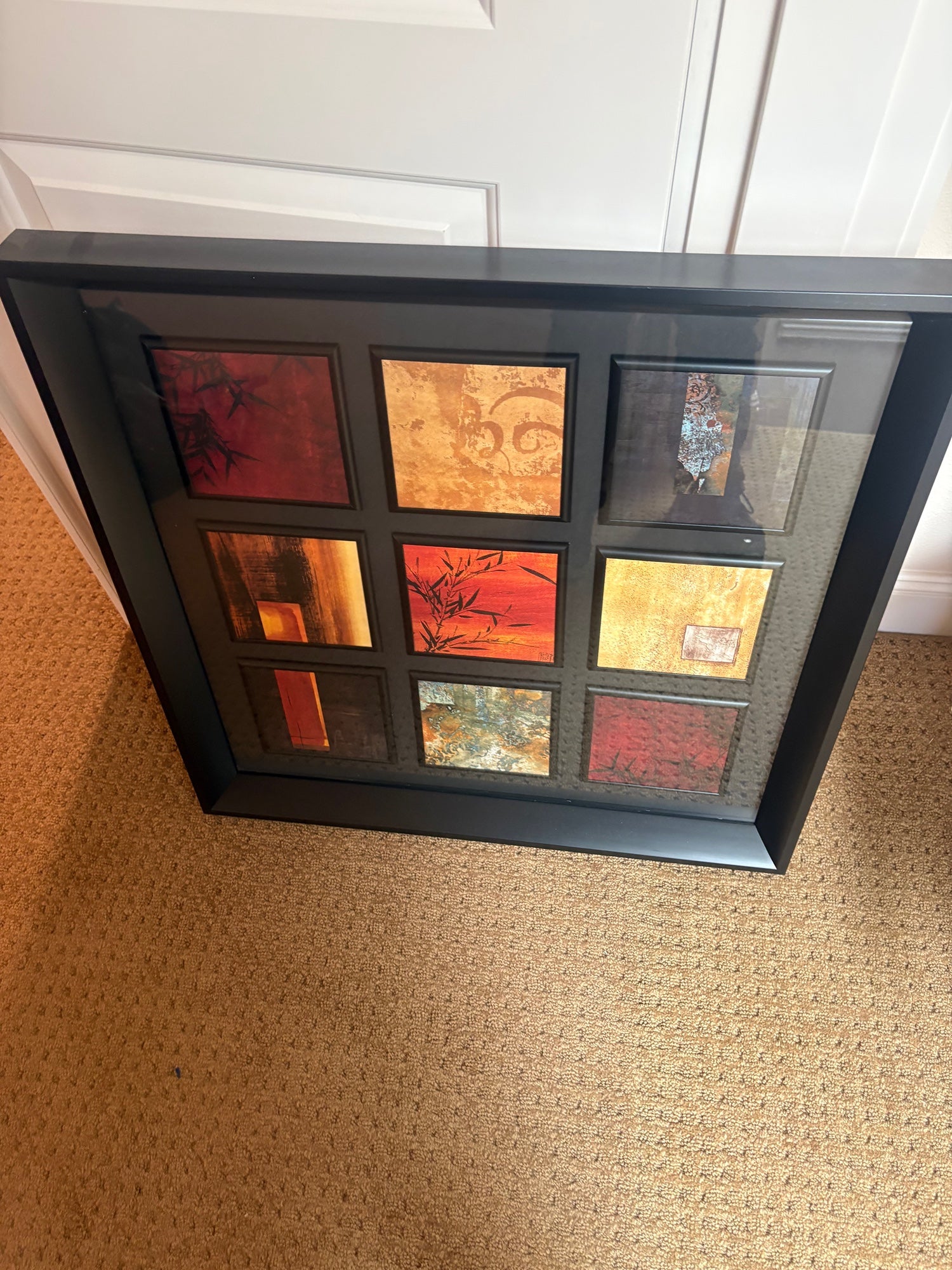 Abstract Multi-Panel Framed 30 inches Wall Art