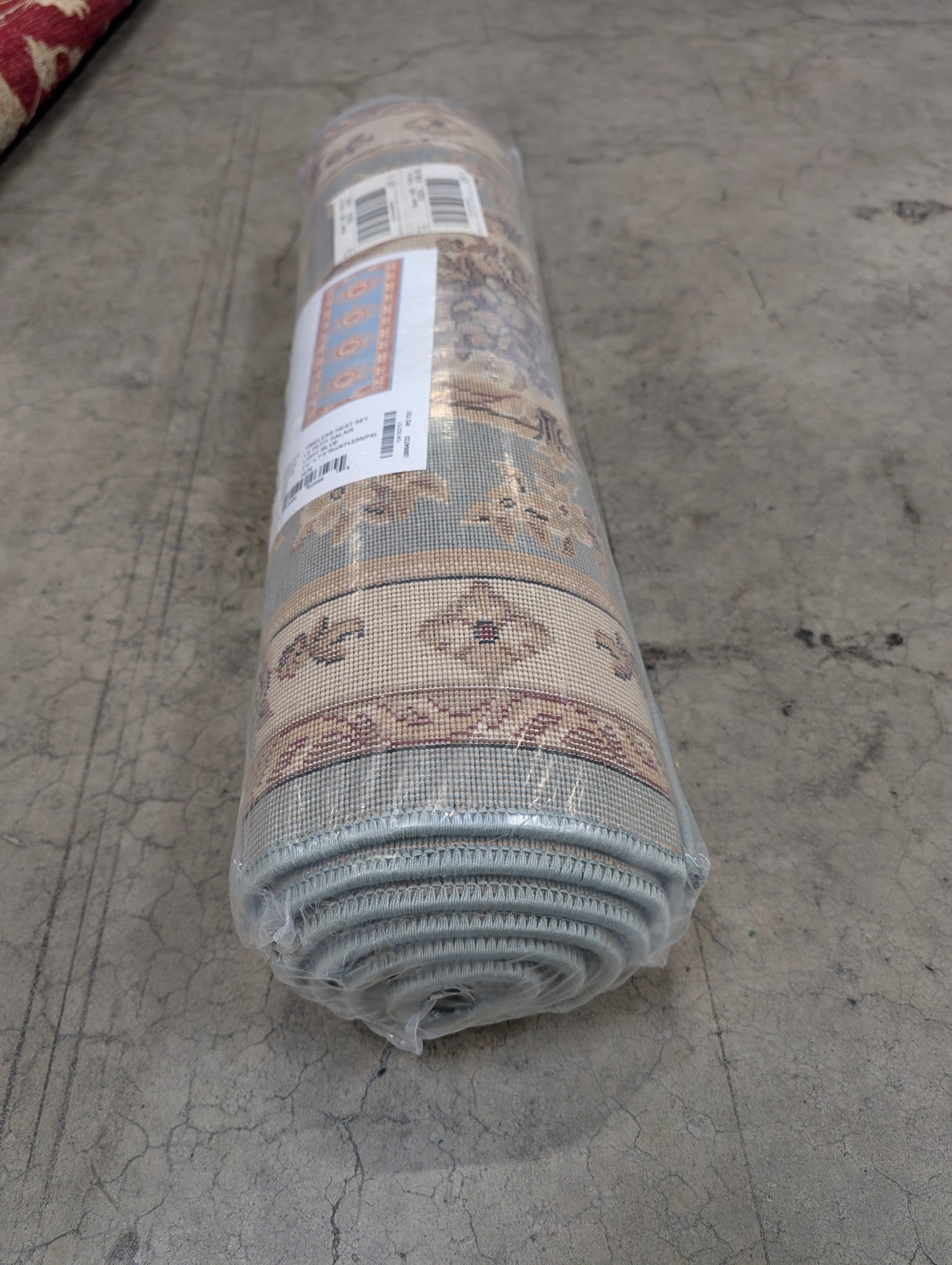 Timeless Collection Light Blue Le Petit Palais Runner Area Rug
