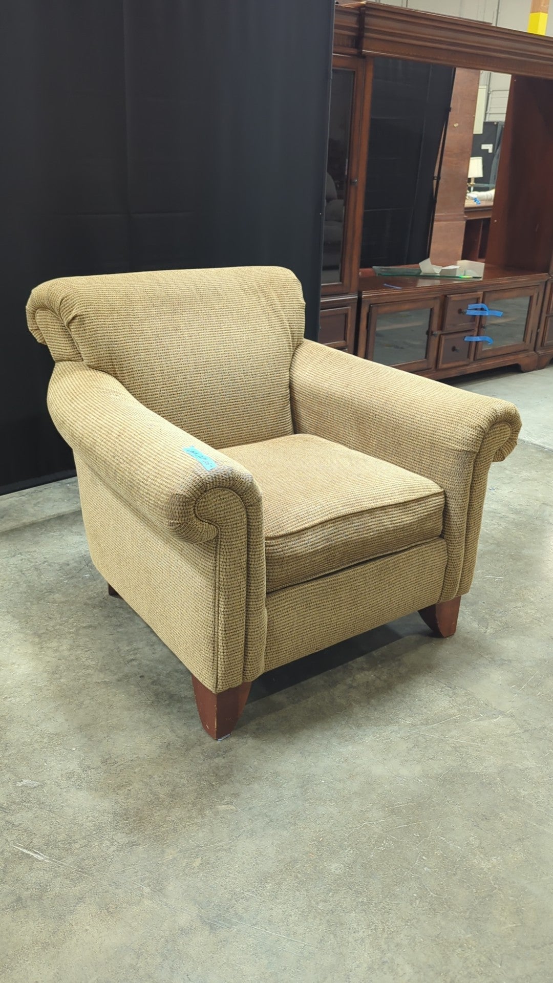 Flexsteel Christopher Lowell Collection Armchair with Rolled Arms