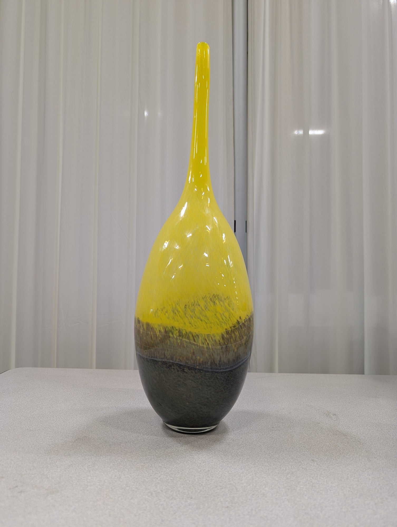 MERCANA Art Decor Inc. Two-Tone Teardrop Glass Vase