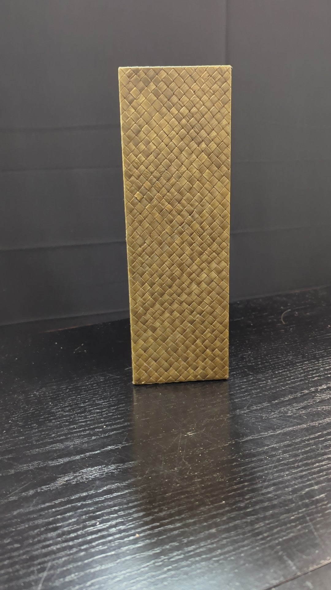 VIA MOTIF Brown Woven Magazine File Holder