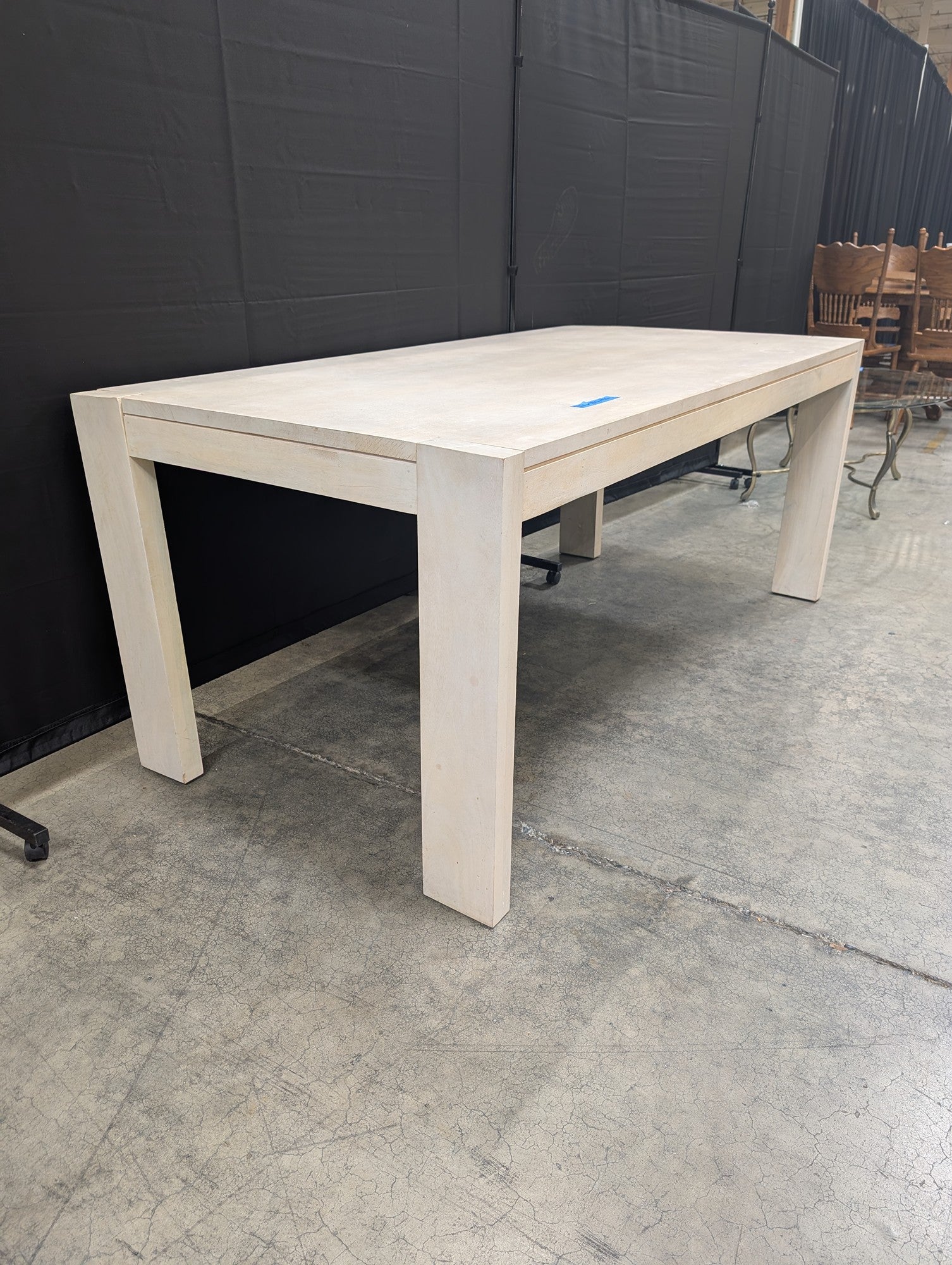 Modern Rectangular Wood Dining Table in Light Finish