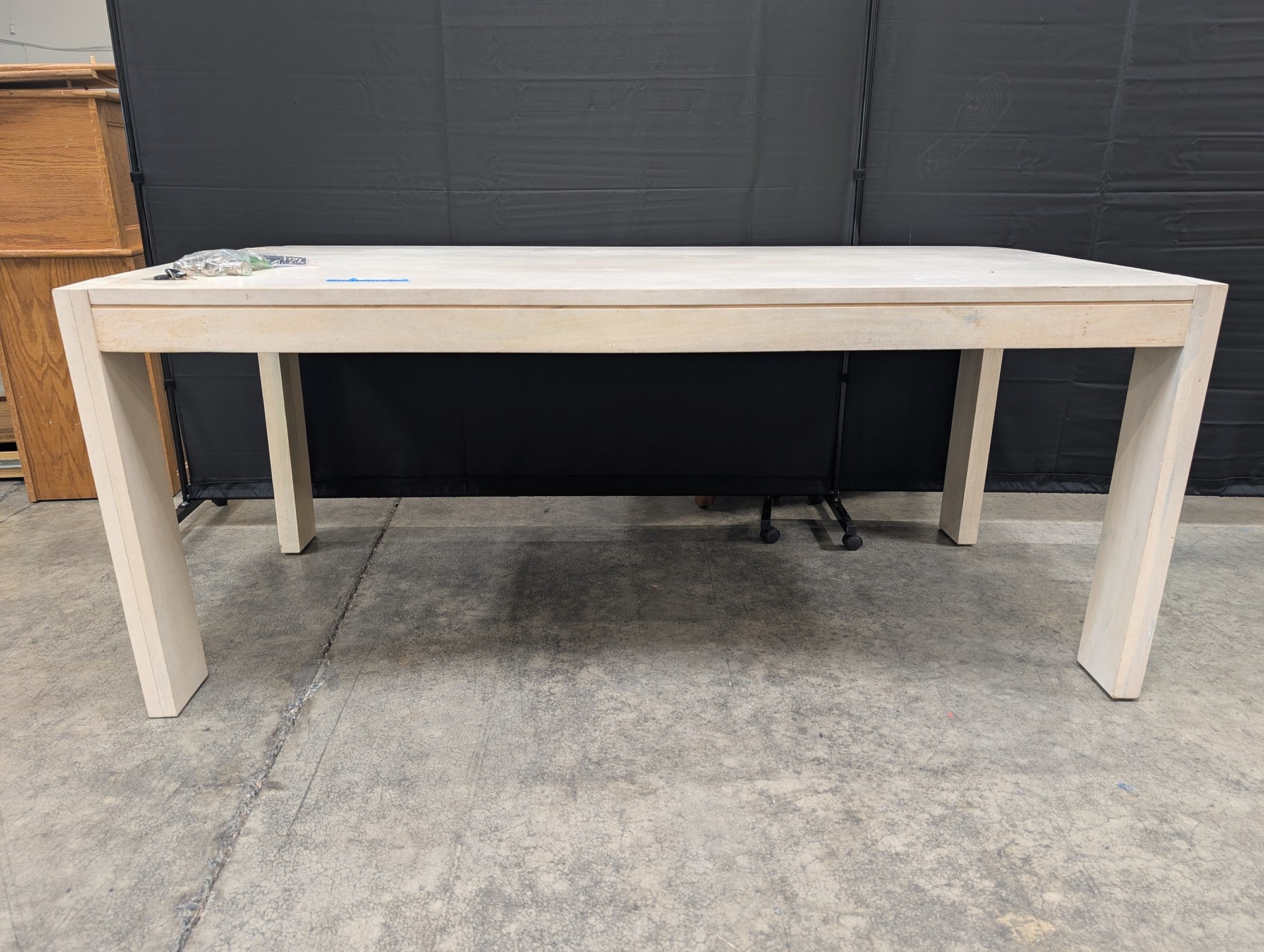 Modern Rectangular Wood Dining Table in Light Finish