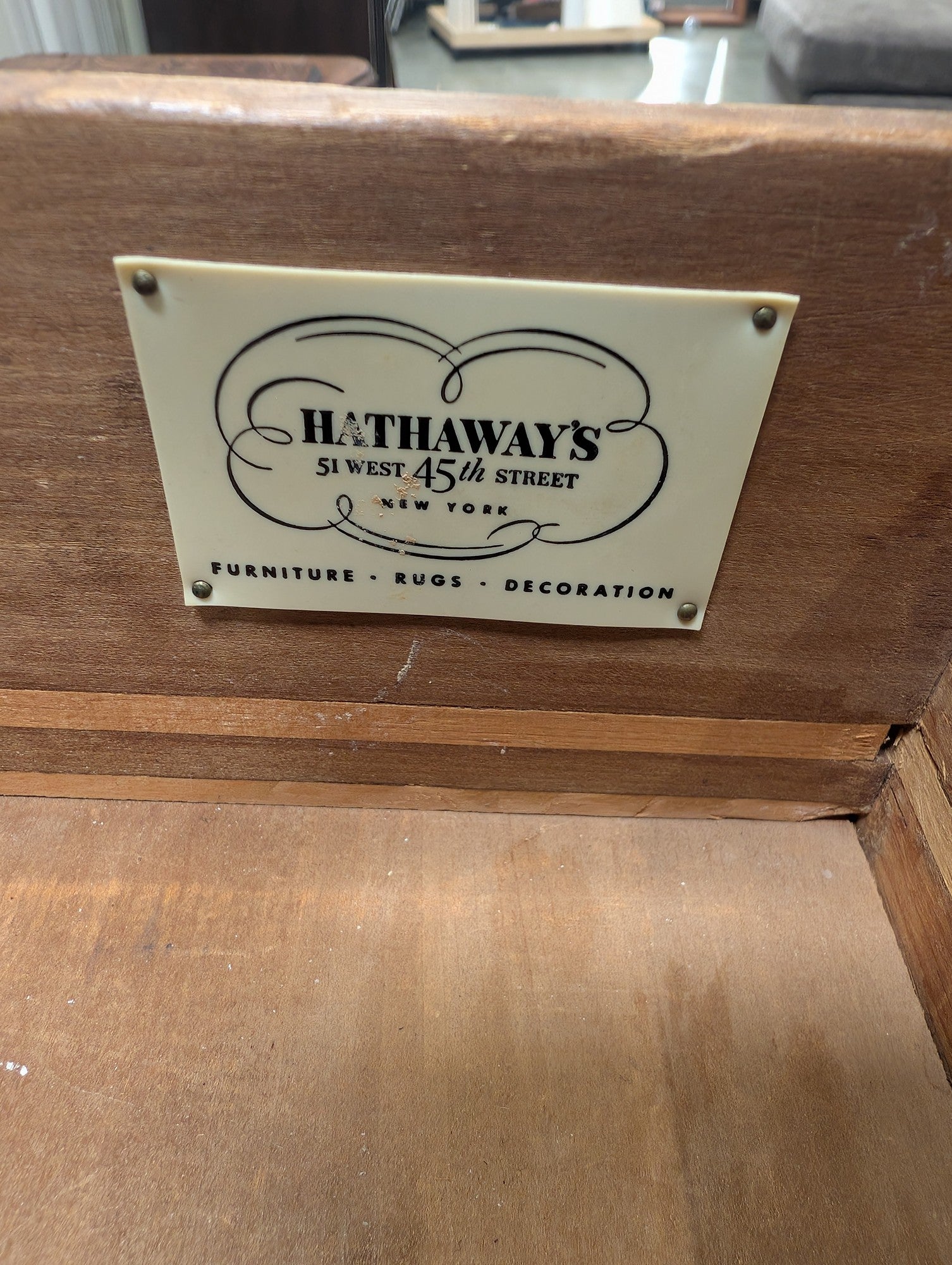 Hathaway's Dark Wood Four-Drawer Dresser with Ornate Hardware