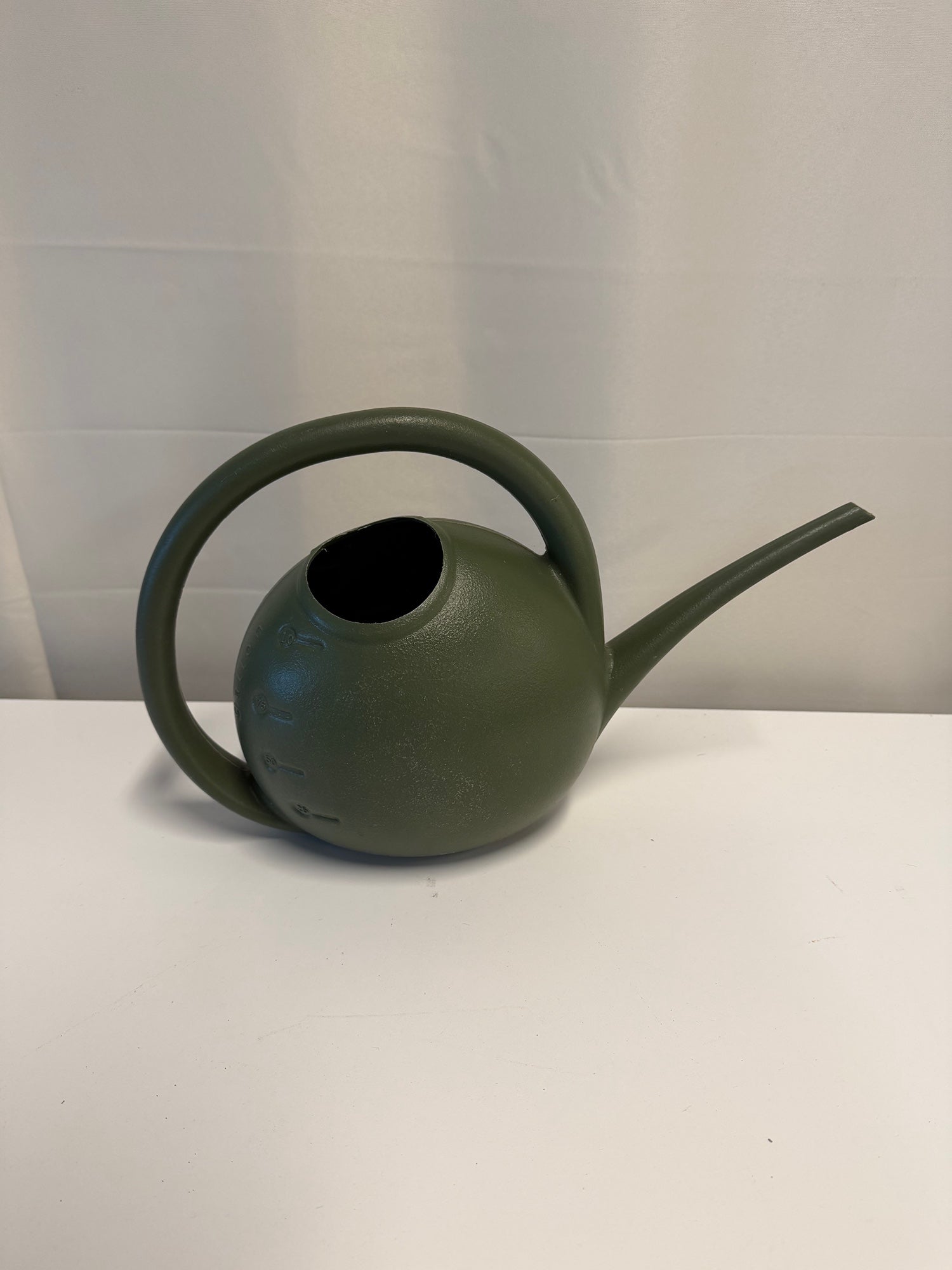 Garden Place Olive Green Globe Watering Can with Circular Handle